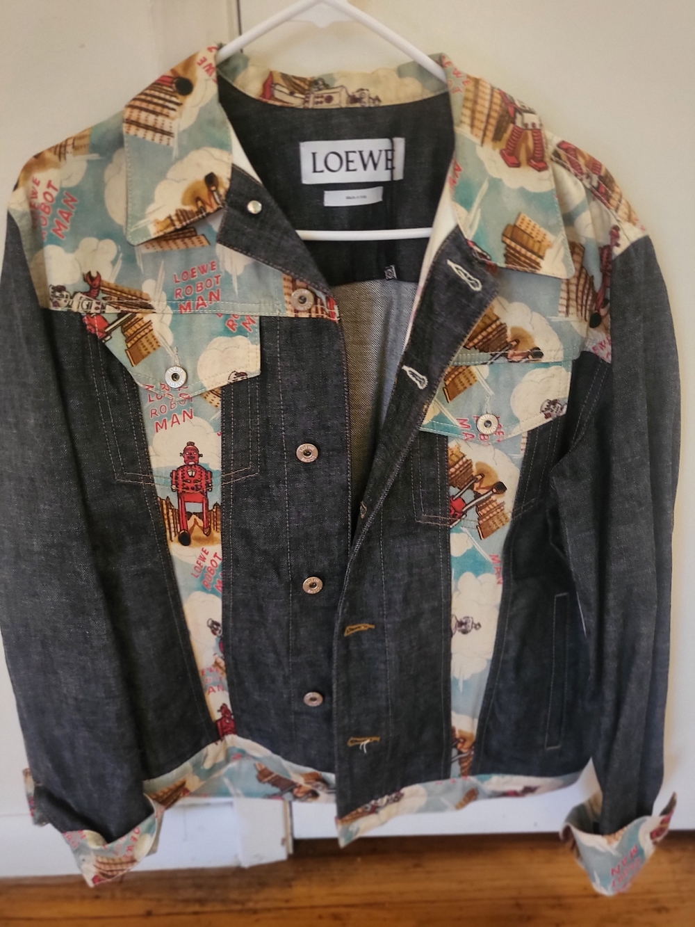 Loewe Robot One Of A Kind Press Piece Protototype Black Denim Jacket